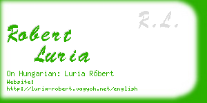 robert luria business card